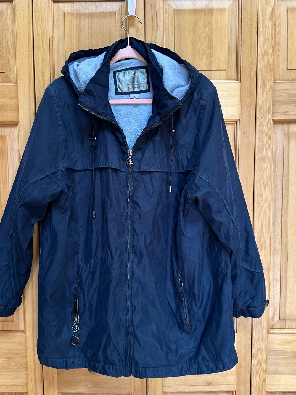 ZeroXposur Fleece Lined Hooded Outdoor Jacket Navy 1X #10